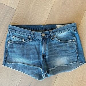 Rag and Bone Women's Blue Denim Shorts Size 27